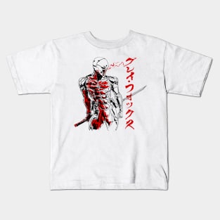 Gray Cyborg Jaeger 4.0 Kids T-Shirt